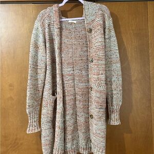 Cozy Knit Hooded Cardigan Sweater